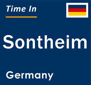 Current local time in Sontheim, Germany