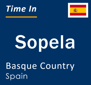 Current local time in Sopela, Basque Country, Spain