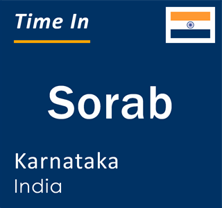 Current local time in Sorab, Karnataka, India