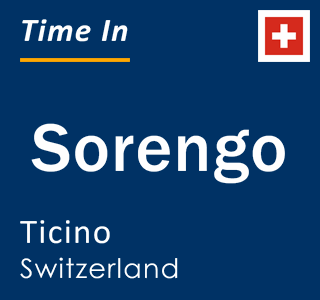 Current local time in Sorengo, Ticino, Switzerland