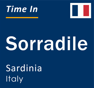 Current local time in Sorradile, Sardinia, Italy