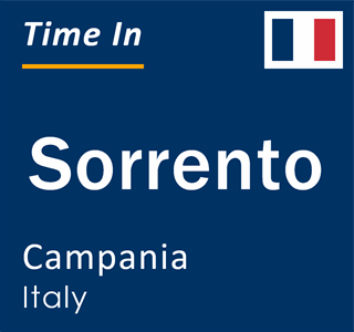 Current local time in Sorrento, Campania, Italy