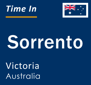 Current local time in Sorrento, Victoria, Australia