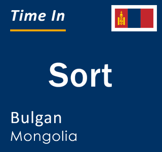 Current time in Sort, Bulgan, Mongolia