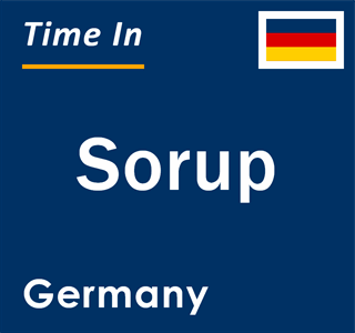 Current local time in Sorup, Germany