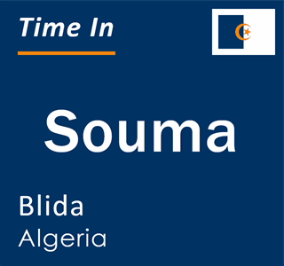 Current local time in Souma, Blida, Algeria