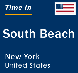 Current local time in South Beach, New York, United States