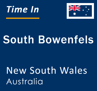 Current local time in South Bowenfels, New South Wales, Australia