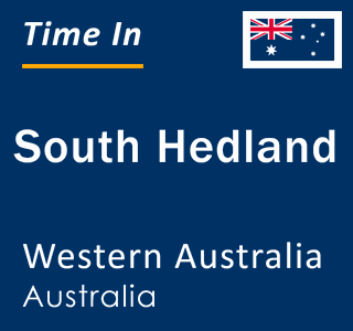 Current local time in South Hedland, Western Australia, Australia
