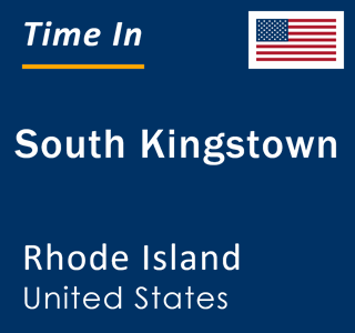 Current time in South Kingstown, Rhode Island, United States