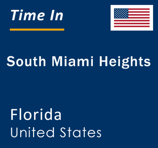 Current local time in South Miami Heights, Florida, United States