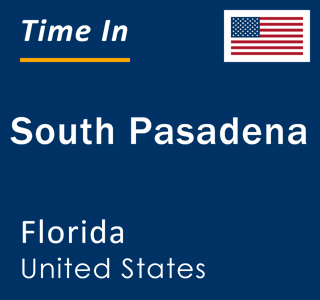 Current local time in South Pasadena, Florida, United States