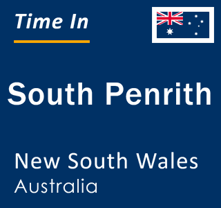Current local time in South Penrith, New South Wales, Australia