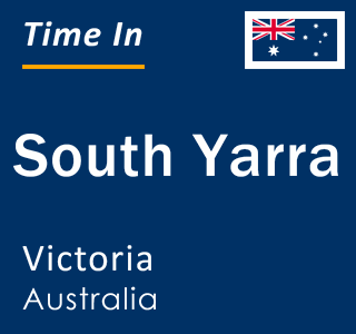 Current local time in South Yarra, Victoria, Australia