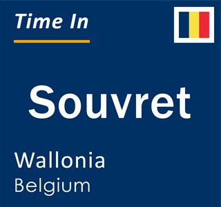 Current local time in Souvret, Wallonia, Belgium