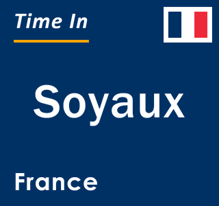 Current local time in Soyaux, France