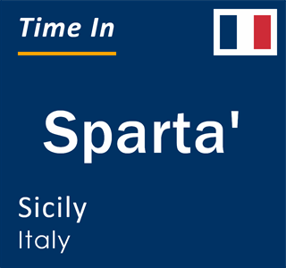 Current local time in Sparta', Sicily, Italy