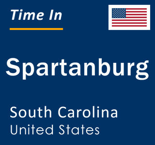 Current time in Spartanburg, South Carolina, United States