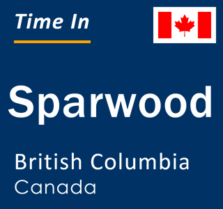 Current local time in Sparwood, British Columbia, Canada