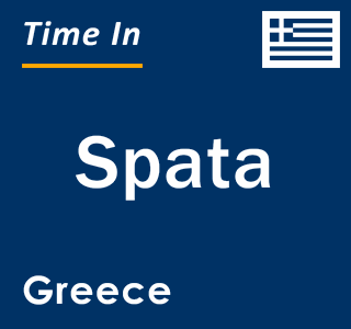Current local time in Spata, Greece