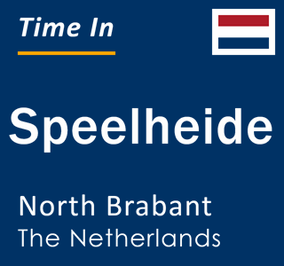 Current local time in Speelheide, North Brabant, The Netherlands