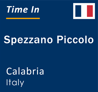 Current local time in Spezzano Piccolo, Calabria, Italy