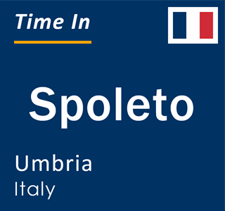 Current local time in Spoleto, Umbria, Italy