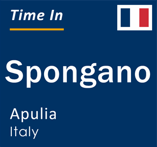 Current local time in Spongano, Apulia, Italy