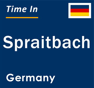 Current local time in Spraitbach, Germany