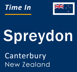Current local time in Spreydon, Canterbury, New Zealand