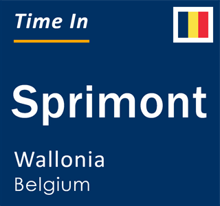 Current time in Sprimont, Wallonia, Belgium