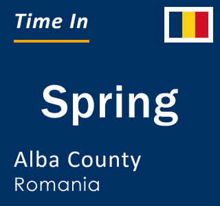 Current local time in Spring, Alba County, Romania