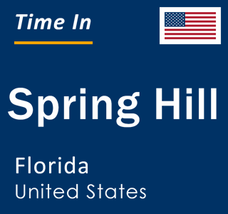 Current local time in Spring Hill, Florida, United States