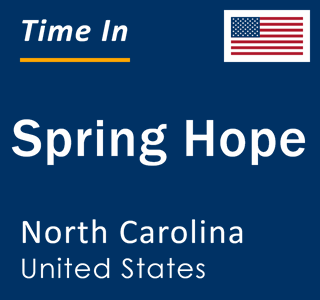 Current local time in Spring Hope, North Carolina, United States