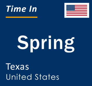 Current local time in Spring, Texas, United States