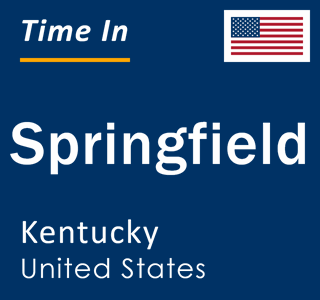 Current local time in Springfield, Kentucky, United States