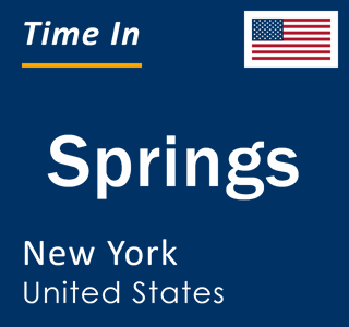 Current local time in Springs, New York, United States