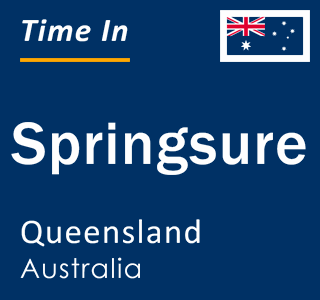 Current local time in Springsure, Queensland, Australia