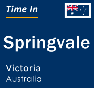 Current local time in Springvale, Victoria, Australia