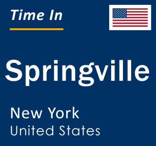 Current local time in Springville, New York, United States