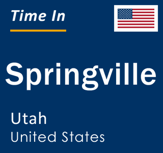Current local time in Springville, Utah, United States