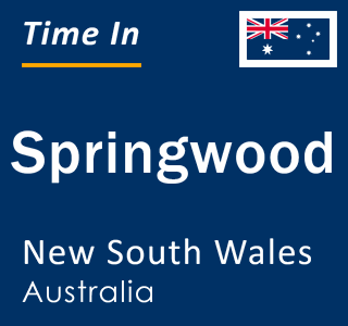 Current local time in Springwood, New South Wales, Australia