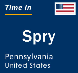 Current local time in Spry, Pennsylvania, United States