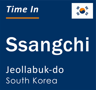 Current local time in Ssangchi, Jeollabuk-do, South Korea