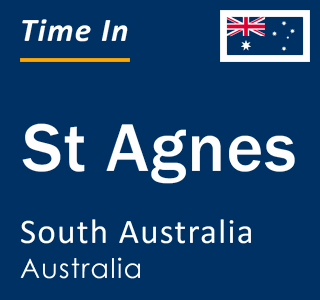 Current local time in St Agnes, South Australia, Australia