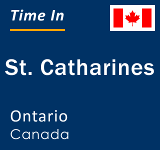 Current local time in St. Catharines, Ontario, Canada