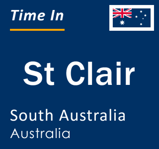 Current local time in St Clair, South Australia, Australia