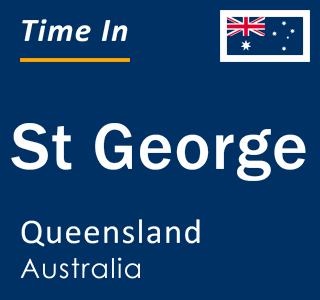 Current local time in St George, Queensland, Australia