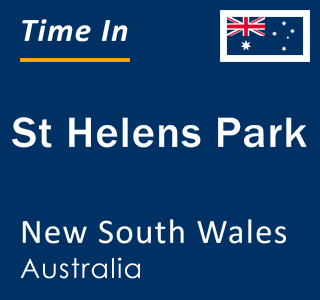 Current local time in St Helens Park, New South Wales, Australia