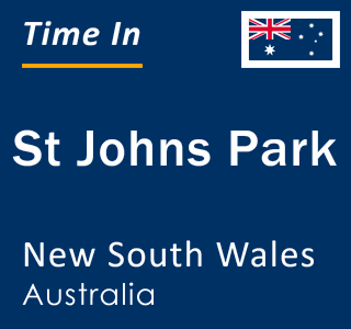 Current local time in St Johns Park, New South Wales, Australia
